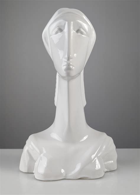 art deco female bust|Art Deco Style Ceramic Woman Bust For Sale at 1stDibs.